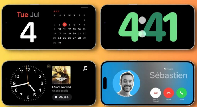 尚义苹果手机维修分享iOS17横屏充电待机显示有什么好处 